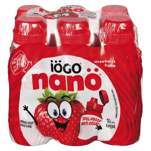 IOGO YOGOURT À  BOIRE NANO FRAISE 1.5% 6x93 ML