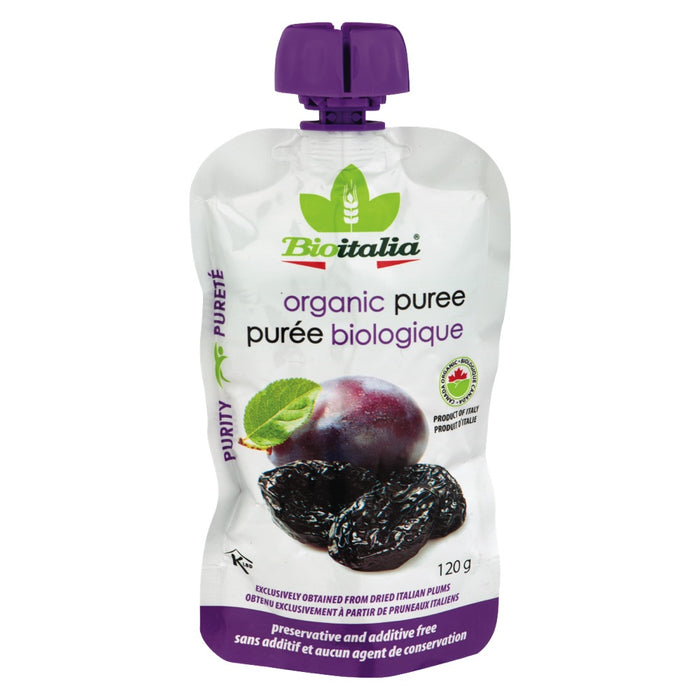 BIOITALIA, PURÉE DE PRUNEAUX BIOLOGIQUE, 120G