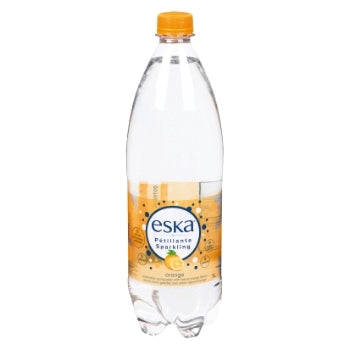 ESKA, ORANGE CARBONATED SPRING WATER, 1 L