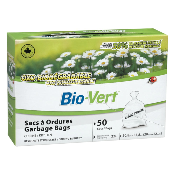 BIOVERT, OXO BIODÉGRADABLE SAC À ORDURES, 50 UNITÉS
