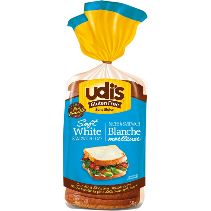 UDI'S, MICHE BLANCHE SANS GLUTEN, 340 G