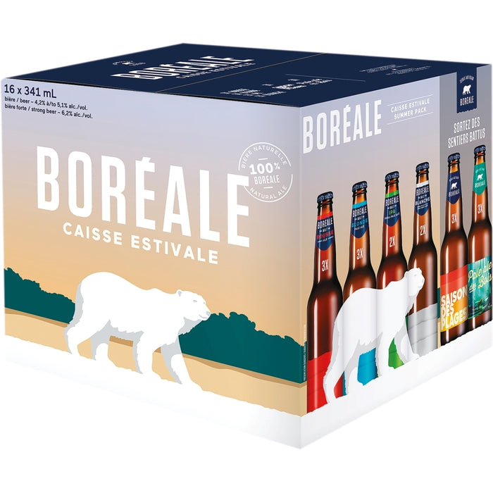 BOREALE, BIÈRE CAISSE HIVERNALE, 16X341 ML