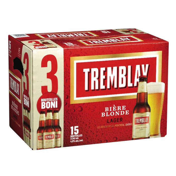 TREMBLAY BIERE 4.9% ALC BLONDE LAGER 15 x 341 ML