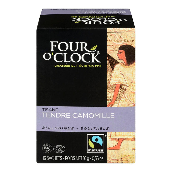 FOUR O'CLOCK ORGANIC CHAMOMILE TISANE, 16 UN