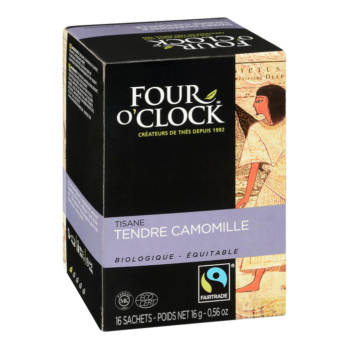 FOUR O'CLOCK ORGANIC CHAMOMILE TISANE, 16 UN