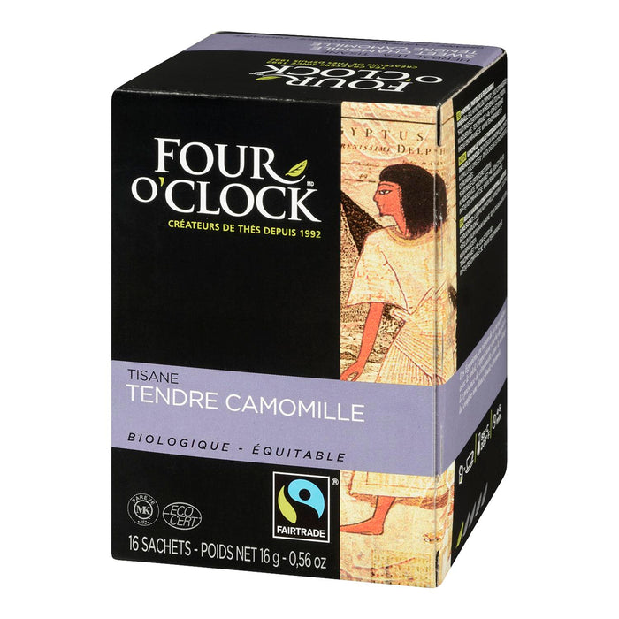 FOUR O'CLOCK ORGANIC CHAMOMILE TISANE, 16 UN