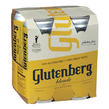 GLUTENBERG, BIÈRE BLONDE, 4X473 ML