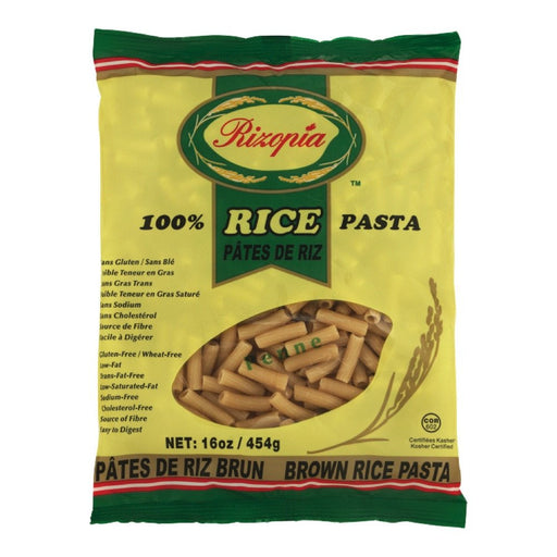 RIZOPIA PÂTE RIZ BRUN PENNE  454 G