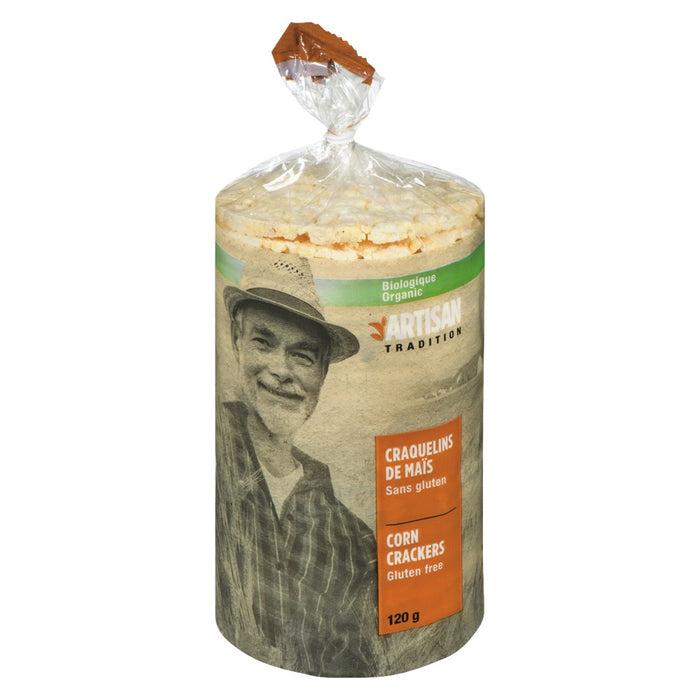 ARTISAN TRADITION, CRAQUELINS MAÏS BIOLOGIQUE, 120G