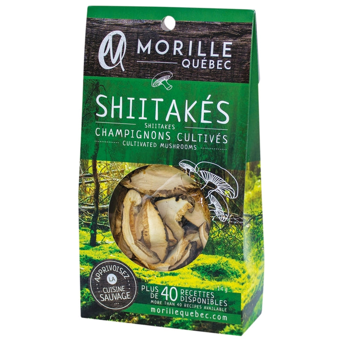 MORILLE QUÉBEC, CHAMPIGNON SHITAKÉS DÉSHYDRATÉS, 14 G