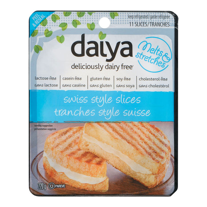 DAIYA FROMAGE TRANCHES DAIRY FREE SUISSE 220 G