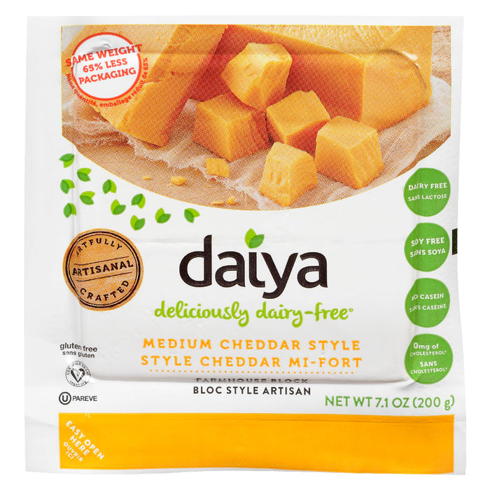 DAIYA FROMAGE CHEDDAR MI FORT, 200 G