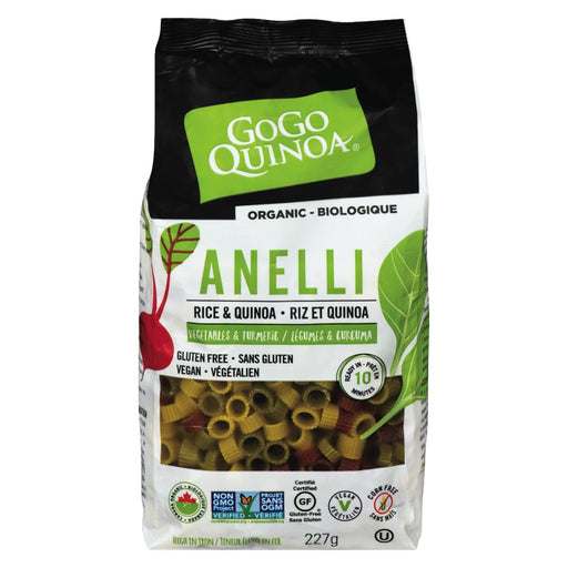 GOGO QUINOA, ANELLI RIZ ET QUINOA BIOLOGIQUE, 227G