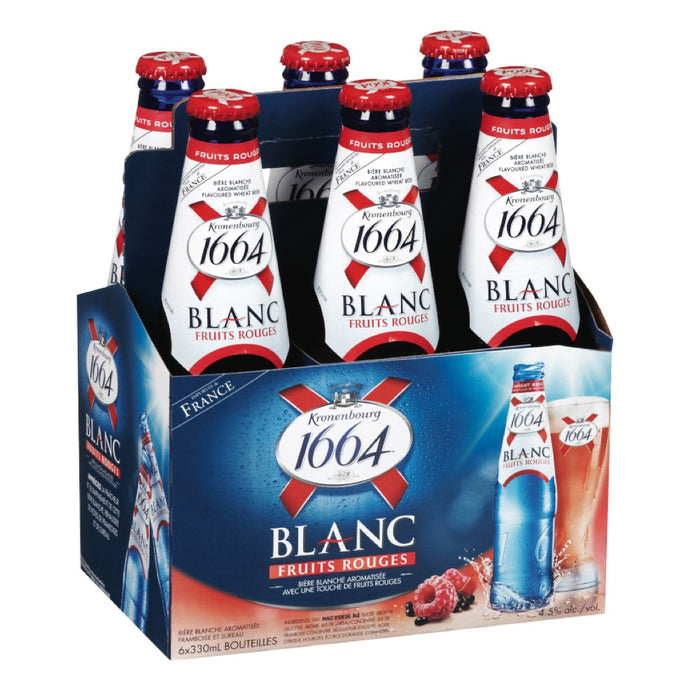 KRONENBOURG 1664 AUX FRUITS ROUGES 5%, 6X330 ML