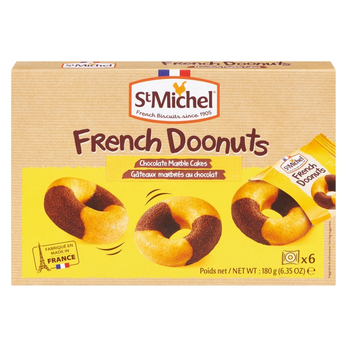 ST-MICHEL, FRENCH DONUTS MARBRÉS AU CHOCOLAT, 6X30 G
