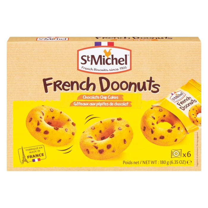 ST-MICHEL, FRENCH DONUTS AUX PÉPITES DE CHOCOLAT, 6X30 G