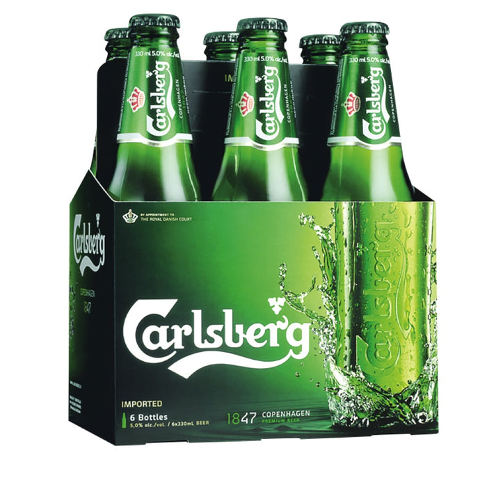 CARLSBERG, PILSNER EN BOUTEILLE 5%, 6X330 ML