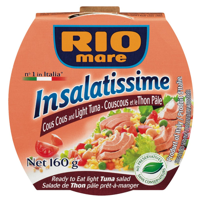 RIOMARE, SALADE COUSCOUS ET THON PÂLE, 160 G