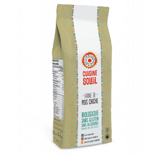 CUISINE SOLEIL, FARINE DE POIS CHICHES BIOLOGIQUE, 700 G