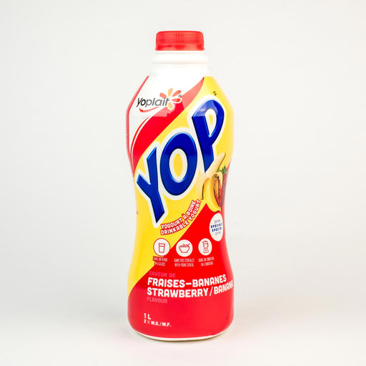 YOPLAIT, YOP YOGOURT À BOIRE À SAVEUR DE FRAISES BANANES 1L