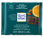 RITTER SPORT, CHOCOLAT NOIR AVEC AMANDES ET ORANGE, 100 G