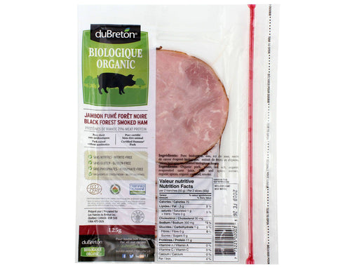 DUBRETON, JAMBON FORET NOIRE BIOLOGIQUE, 125G