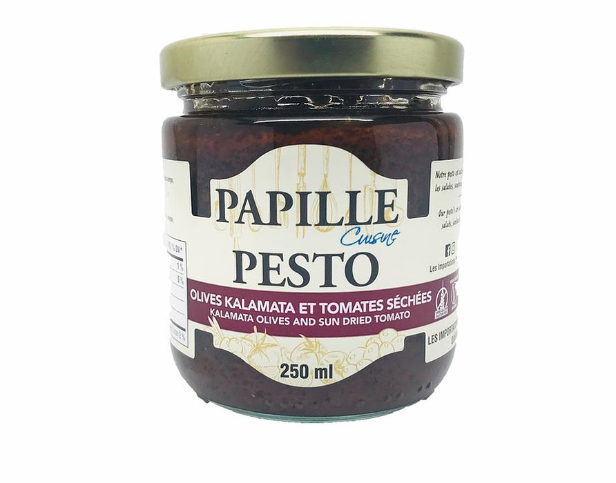 PAPILLE, PESTO D'OLIVES KALAMATA & TOMATES SÉCHÉES, 250 ML