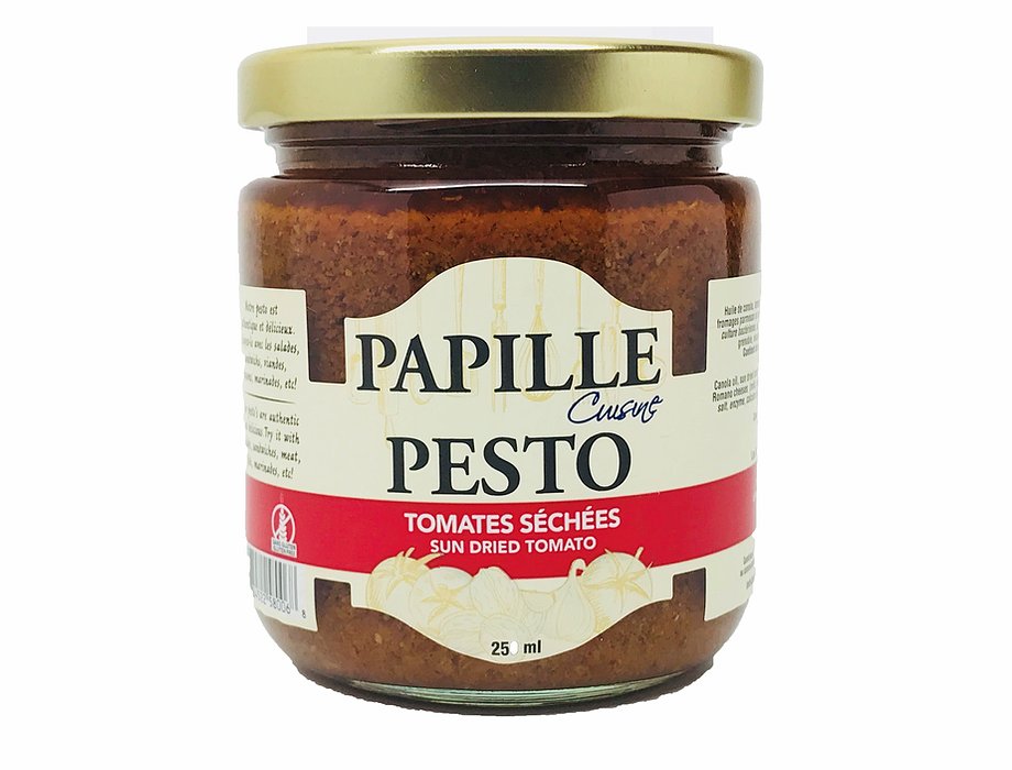 PAPILLE, PESTO DE TOMATES SÉCHÉES, 250 ML