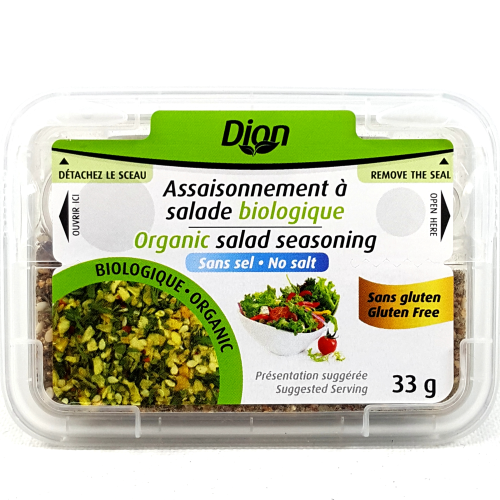 DION, ASSAISONNEMENT À SALADE BIOLOGIQUE, 33 G