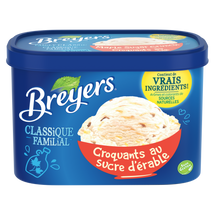 BREYERS, CRÈME GLACÉE CROQUANTS AU SUCRE D'ÉRABLE, 1.66 L