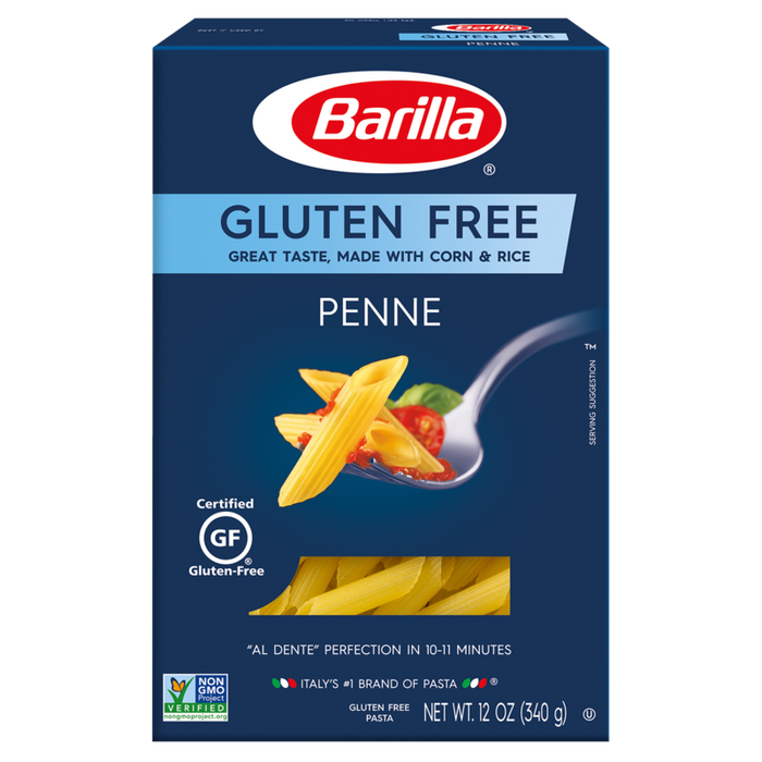 BARILLA, PÂTES PENNE SANS GLUTEN, 340 G