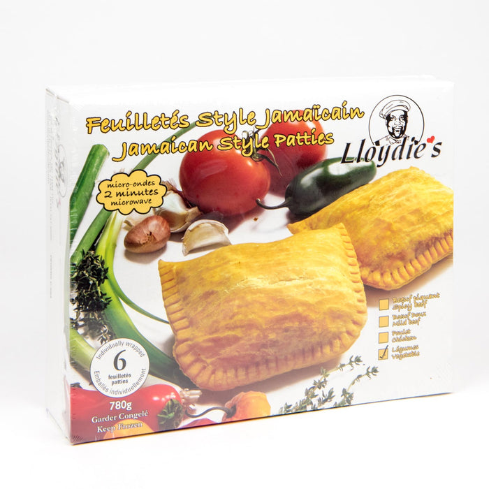 LLOYDIES, FEUILLETÉS STYLE JAMAICAN AUX LÉGUMES, 780 G