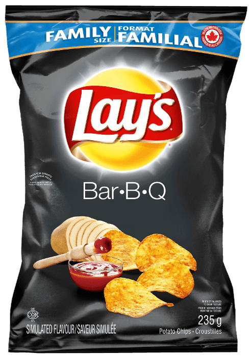 LAY'S, CROUSTILLE BAR-B-Q, 235G
