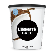 LIBERTÉ, YOGOURT GREC 2% NOIX DE COCO, 750 G