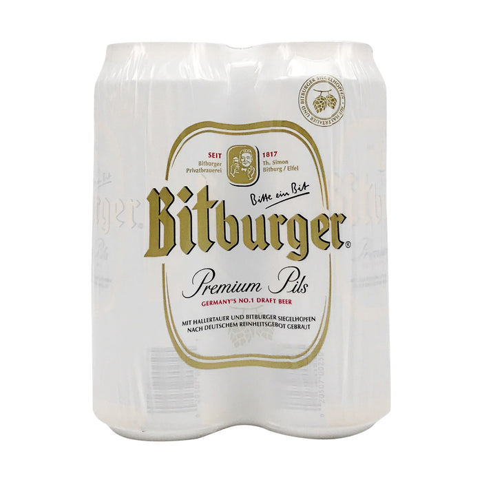 BITBURGER, PILSNER PREMIUM 5.5%, 4 X 500 ML