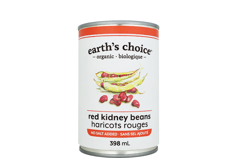 EARTH'S CHOICE, HARICOTS ROUGES BIO, 398 ML