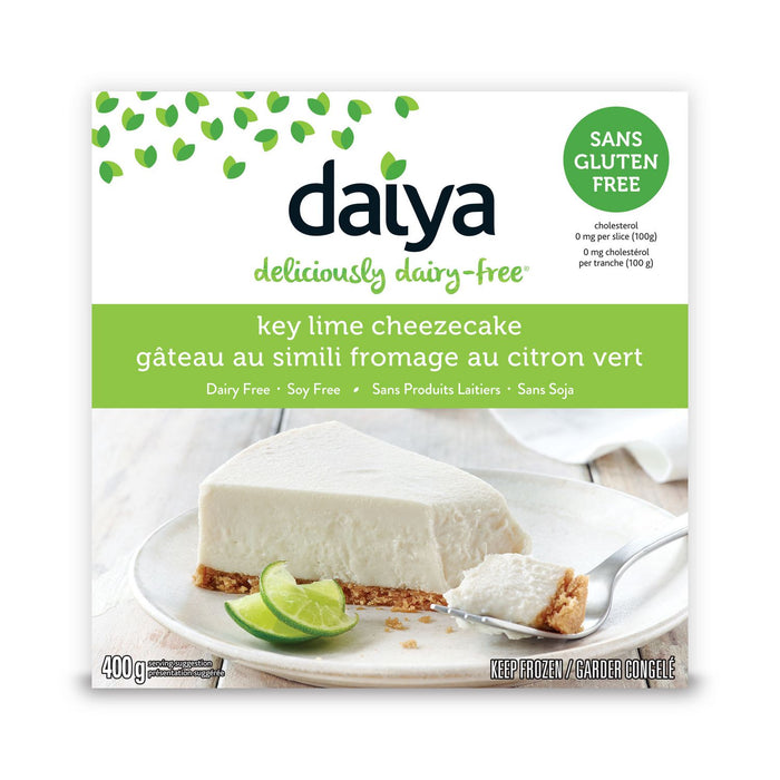 DAIYA,GÂTEAU AU FAUXMAGE SAVEUR KEY LIME, 400 G