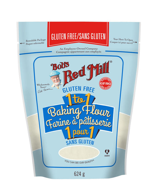 BOB'S RED MILL, FARINE À PÂTISSERIE SANS GLUTEN 1 À 1, 624G