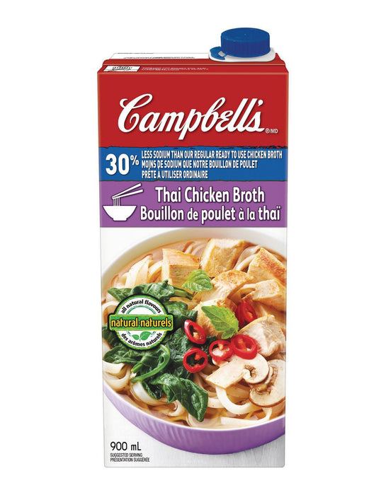 CAMPBELL'S, BOUILLON DE POULET À THAI, 900 ML
