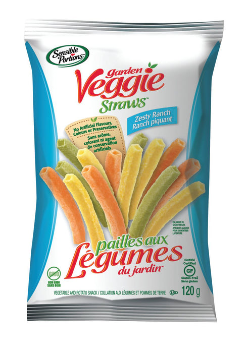 SENSITIVE PORTIONS, SPICY RANCH VEGETABLE CHIPS, 120G