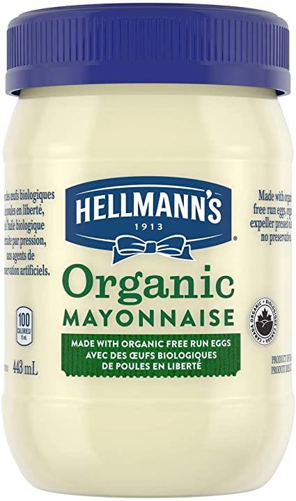 HELLMANN'S, MAYONNAISE BIOLOGIQUE, 443 ML