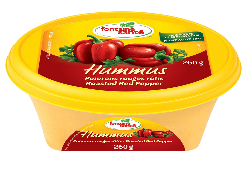 FONTAINE SANTÉ HUMMUS POIVRONS ROUGES  260 G