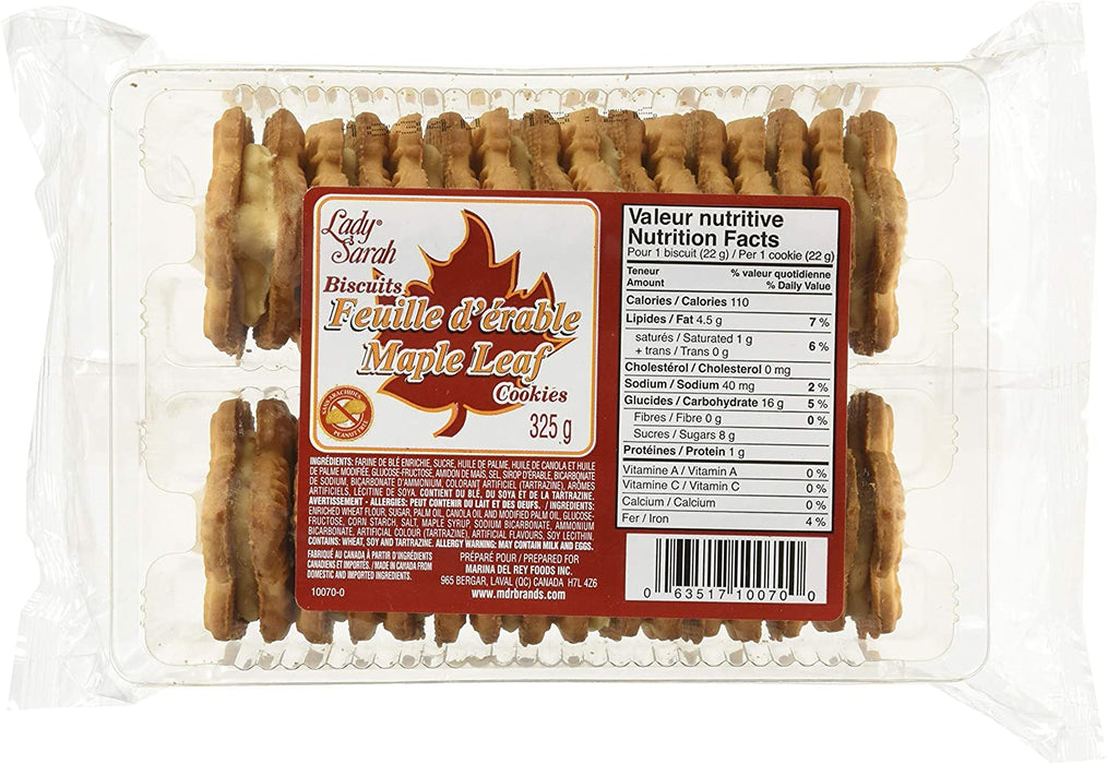 LADY SARAH, BISCUITS FEUILLE D'ÉRABLE, 325G