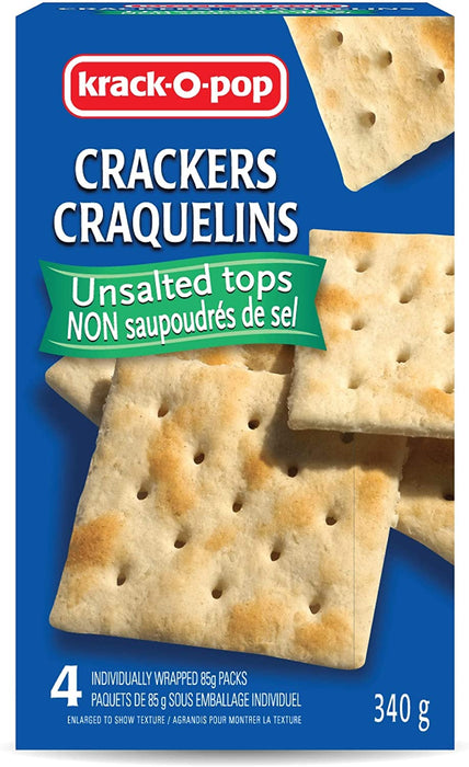 KRACK-O-POP, CRAQUELINS NON SAUPOUDRÉS DE SEL, 340G
