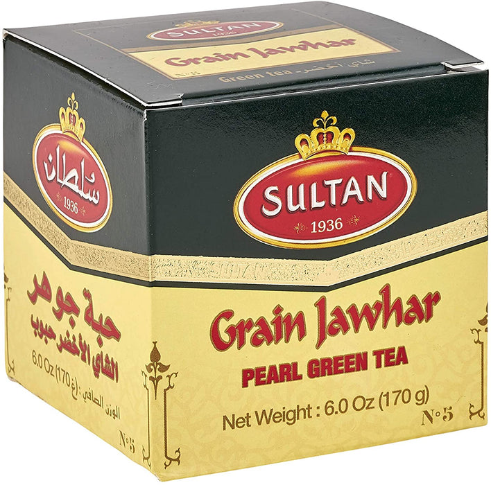 SULTAN, GRAIN JAWHAR THÉ VERT EN GRAIN N.16, 200 G