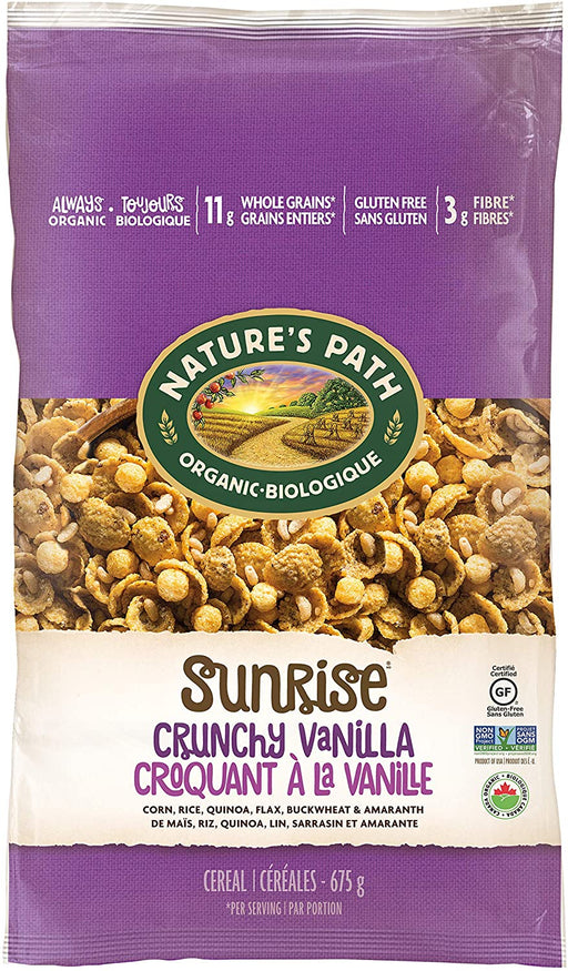 NATURE'S PATH, CROQUANT À LA VANILLE SANS GLUTEN BIO, 675 G