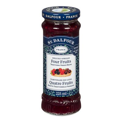 ST DALFOUR, FOUR FRUIT JAM, 225ml