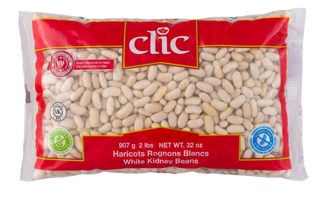 CLIC, HARICOTS ROGNON BLANC, 907 G