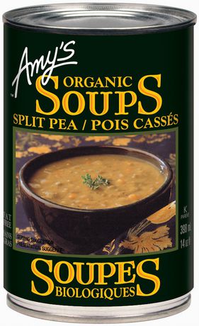 AMY'S SOUPE POIS CASSES BIO 398ML