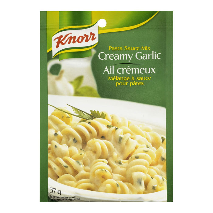 KNORR, MÉLANGE À SAUCE POUR PÂTES AIL CRÉMEUX 37 G